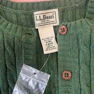 L.L. Bean Forest Green Women's Cardigan